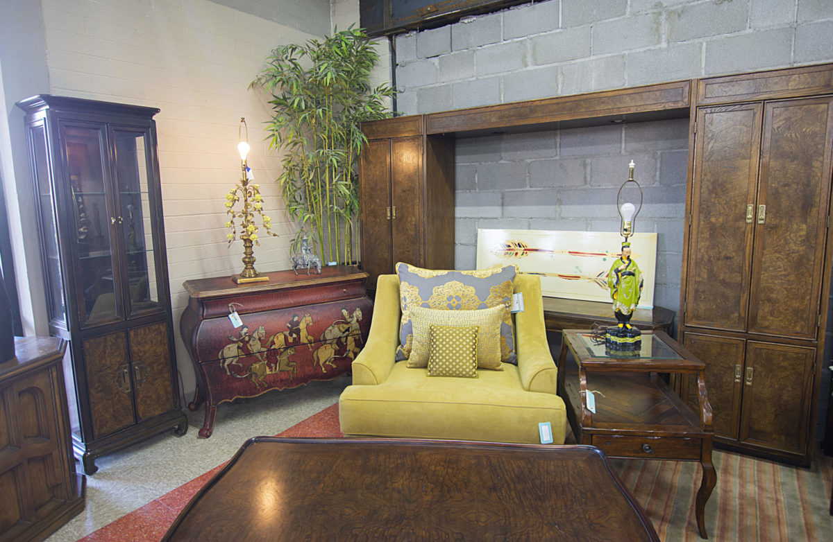 Cozy corner furnishings, featuring an Asian-inspired theme design.