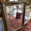 large framed beveled mirror