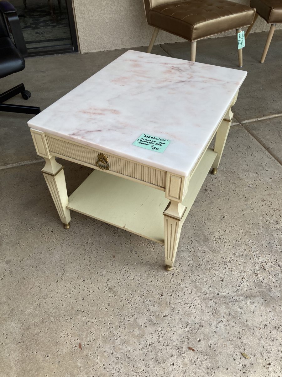 pink side table or end table