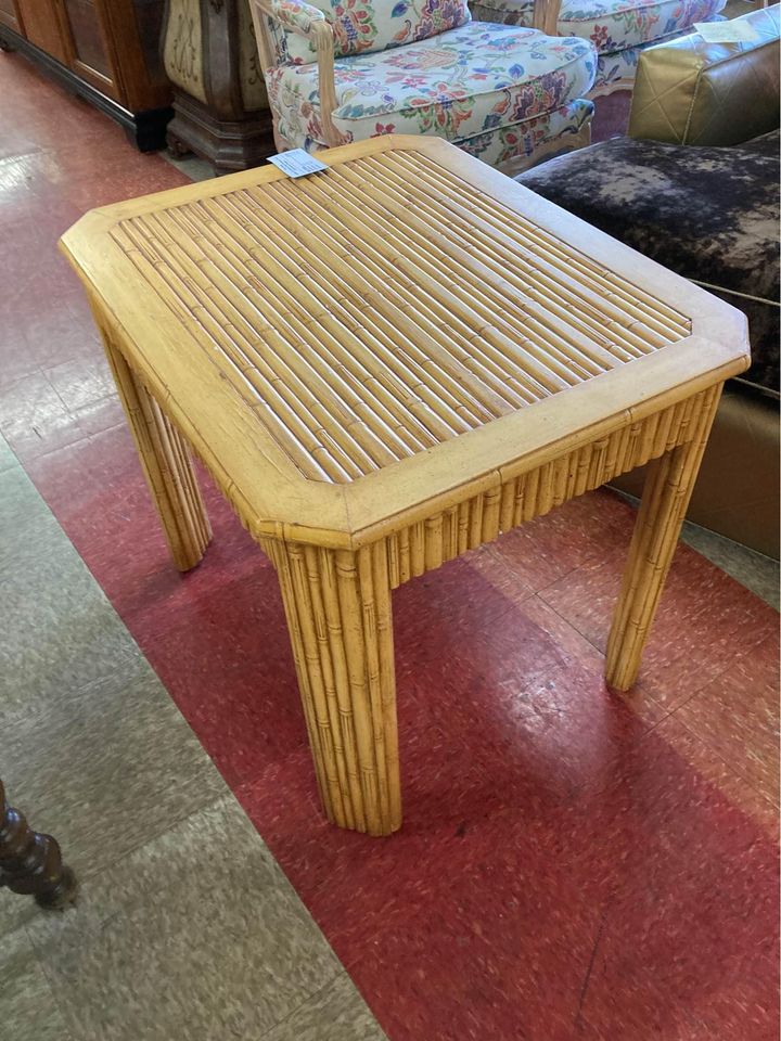 Bamboo Style End Table by Century