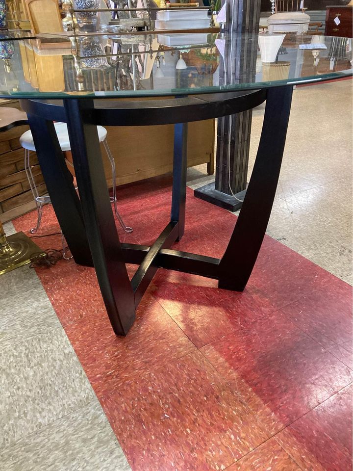 Beveled Glass Dining Table stand