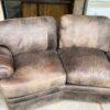 Flexsteel Top-Grain Leather Conversation Sectional Sofa left