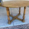 Henredon round dining table side view