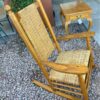Large Vintage Oak Rocking Chair side
