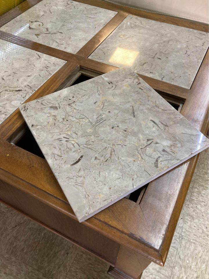 Mid-Century End Table Stone Inserts
