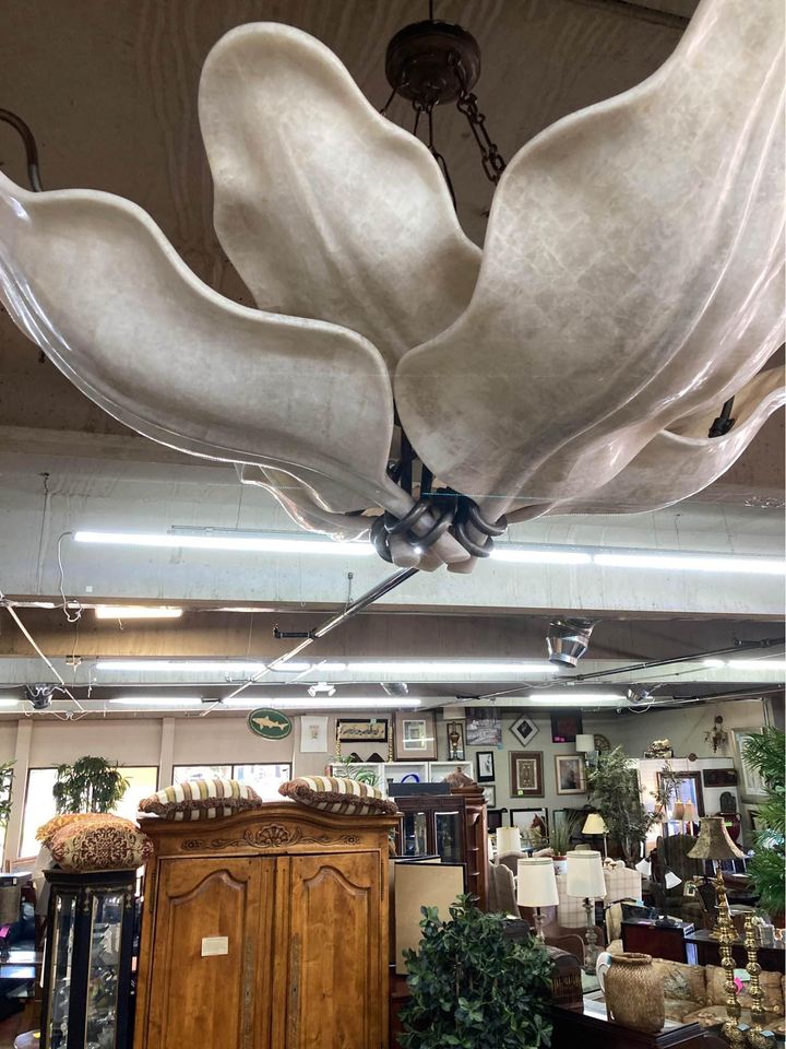 Pair of Extra Large Chandeliers bottom