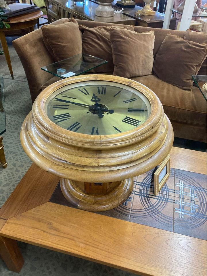 Rare Vintage Clock Table