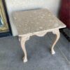 Small vintage marble top end table