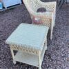 Wicker Patio Chair with Matching Table side