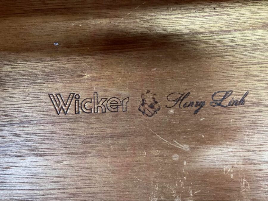 wicker nightstands Henry Link stamp