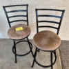 2 Counter Height Swivel Bar Stools