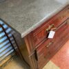 Antique Eastlake Style Gray Marble Top Dresser or Sideboard angle