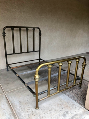 Beautiful Antique Victorian Brass Bed Frame