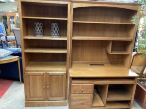 Ethan Allen Matching Desk and Bookcase