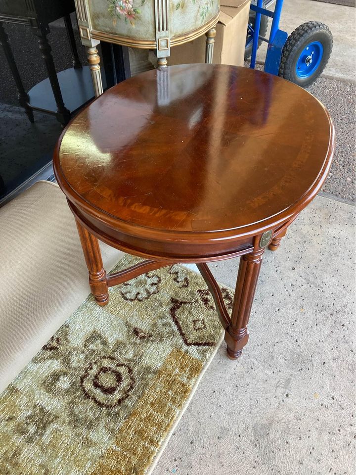 Little Inlaid Oval Table