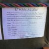 Modern Compact Ethan Allen Armchairs label