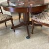 Modern Round Dining Table and 4 Oversize Chairs table