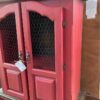Red Cottagecore Farmhouse Style Hutch top