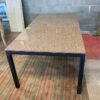 Room and Board Granite and Metal Dining Table
