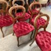 Set of 6 Antique Victorian Balloon Chairs