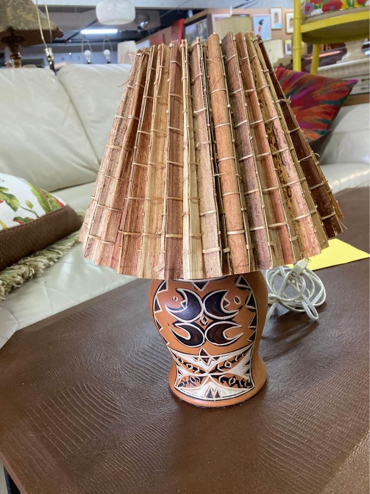 Small Vintage Mexican Table Lamp