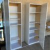 Tall Storage Cabinets with Shelves open