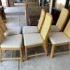 Vintage Mid-Century Modern Cane Back Dining Chairs side