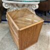 Vintage Split Bamboo Nightstand or End Table side