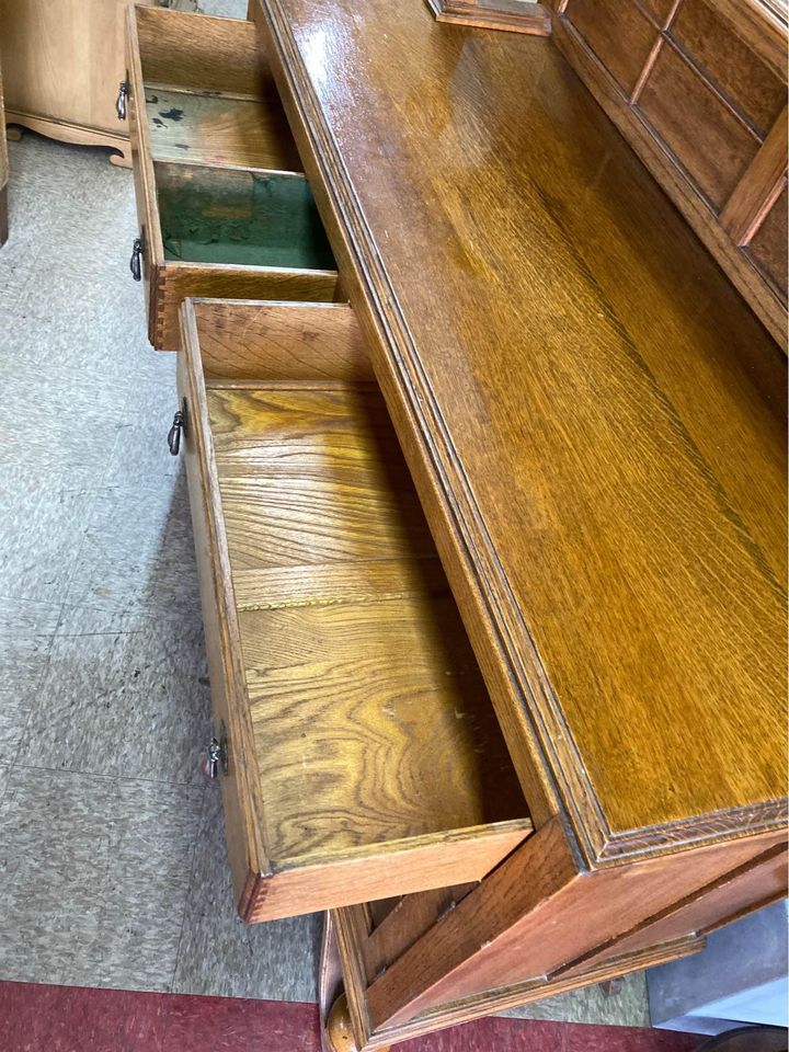 Antique Oak Sideboard Buffet drawers