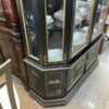 Hand-Painted China Cabinet Black and Gold side