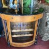 Locking Wine and Bar Console front