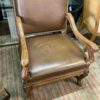 Thomasville Oversize Leather Armchairs arms