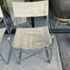 4 Vintage Chrome Folding Director Chairs single