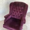 Burgundy Button Back Office Chair