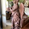 Cast Iron Angel Garden Statue side