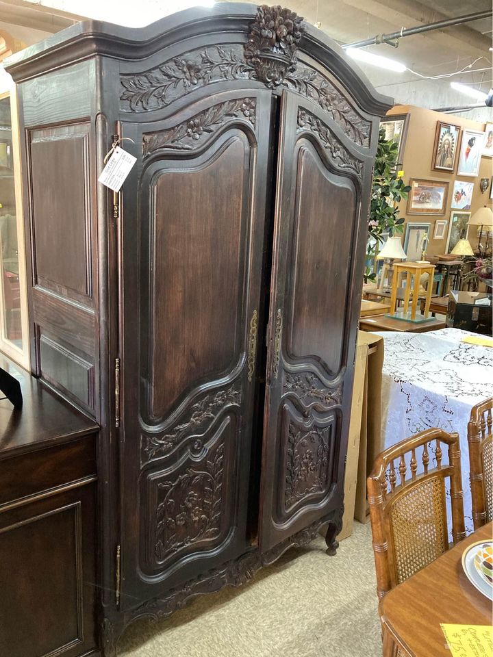 Hand Carved Wardrobe Made in Spain