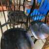 Set of 8 Spindle Chairs by Hooker Furniture distressed surface