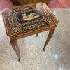 Small Italian Inlaid Wood Side Table
