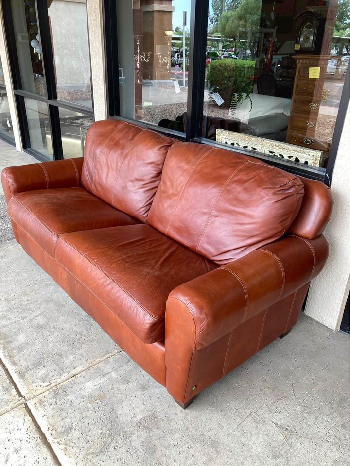 Beautiful Lane Brown Leather Sofa