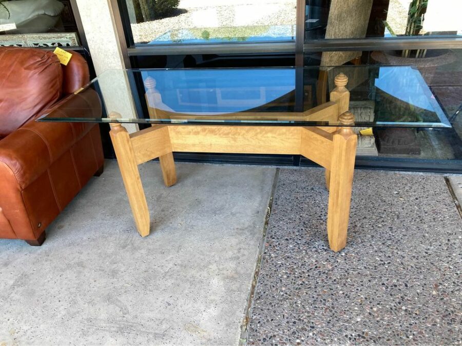 Narrow Modern Glass Console Table