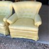 Pair of Vintage Yellow Chairs close