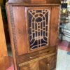 Small Antique Glass Front Cabinet
