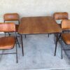 4 Quality Padded Folding Chairs and Table