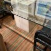 Italian Travertine Modern Dining Table base