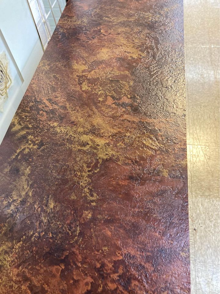 Long Brown Entry Table top