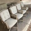Set of Four Kitchen Chairs on Wheels
