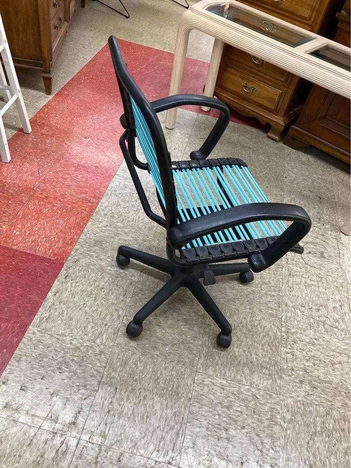 Blue Bungee Office Chair side