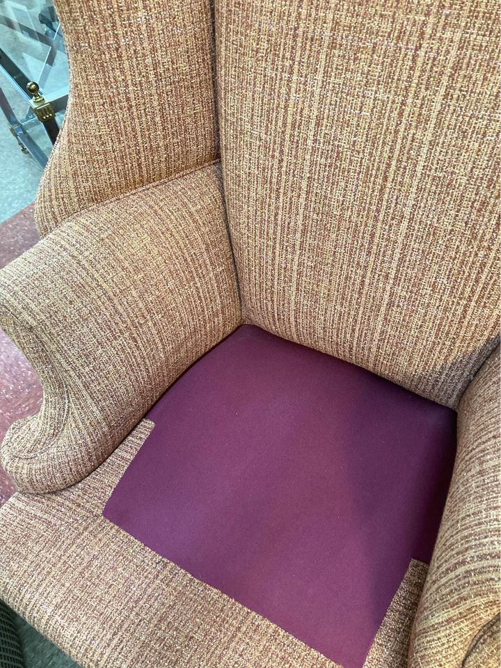 Vintage Wingback Reading Chair no cushion