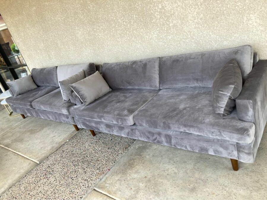 Grey Velvet Sofas