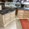 Pair of Marble Top Small Dressers